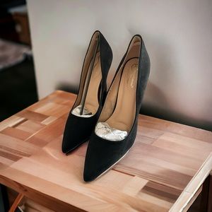 Elegant collection Raelynn1 Black Suede Cindy Heals